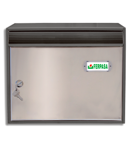 Buzón Urban V2 - Ref c - Módulo y bocacartas pintado y puerta inox.
