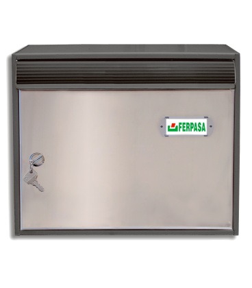Buzón Urban V2 - Ref c - Módulo y bocacartas pintado y puerta inox.