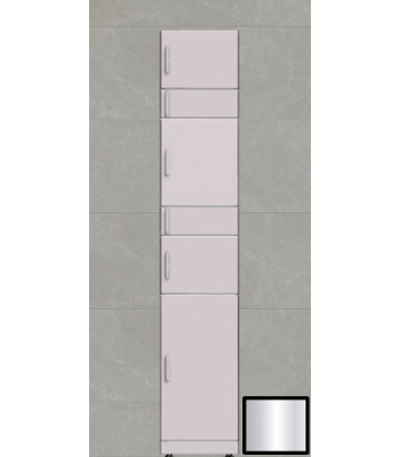 Univers - Buzón de paquetería inteligente, columna U4205B - negro/Inox - Sin Pantalla