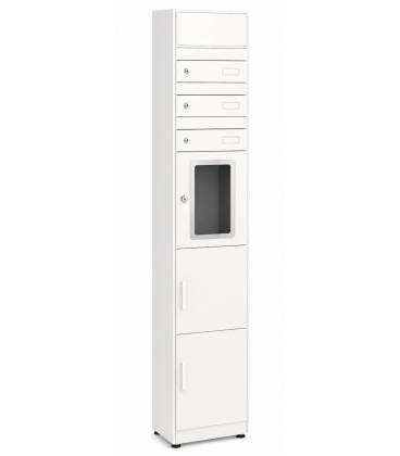 BUZONES UNIVERS PAQUETERIA INTELIGENTE CON PANTALLA + BUZONES DE CORREO - U4201P3 BLANCO
