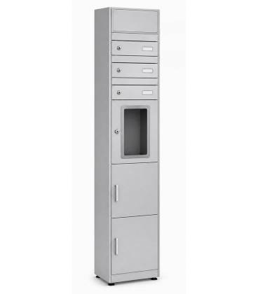 BUZONES UNIVERS PAQUETERIA INTELIGENTE CON PANTALLA + BUZONES DE CORREO - U4202P3 PLATA