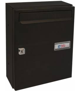 Buzones Btv, Venus 14420 cuerpo de acero negro pintado y puerta de Acero Negro, apto para el interior.