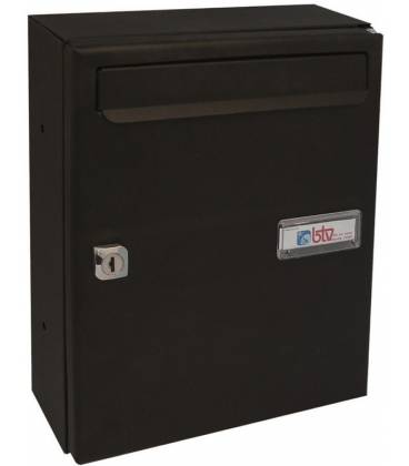 Buzones Btv, Venus 14420 cuerpo de acero negro pintado y puerta de Acero Negro, apto para el interior.
