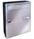 Buzones Btv, Venus 14407 cuerpo de acero negro pintado y puerta de Acero Inox Brillo, apto para el interior