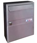 Buzones Btv, Venus 14406 cuerpo de acero negro pintado y puerta de Acero Inox Mate, apto para el interior
