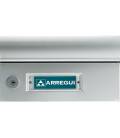 Buzones Milenio H-4400-02- Con cuerpo de Aluminio lacado negro y puerta de aluminio color Anodizado Plata