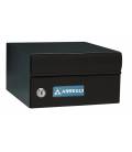 Buzones Milenio H4600-04, Con cuerpo de aluminio Negro y puerta de aluminio Negro