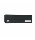 Buzón Kompact Push H360- 83153-con cuerpo en acero electrocincado negro y puerta en acero electrocincado negro