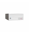 Buzón Kompact Push H270- 83102-con cuerpo en acero electrocincado negro y puerta en acero electrocincado blanco