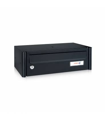 Buzón Joma, Column H404- 75115- cuerpo y puerta en acero electrocincado todo Negro