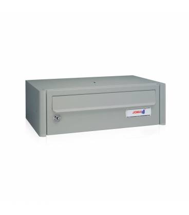 Buzón Joma, Column H404- 75116- cuerpo y puerta en acero electrocincado todo Pintura Inox (antihuellas)
