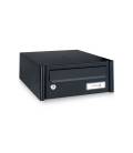 Buzón Joma, Column H314- 76114- cuerpo y puerta en acero electrocincado todo Negro