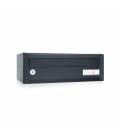 Buzón Joma, Artico Push H370 -03603- Con cuerpo en acero electrocincado Negro y puerta en acero electrocincado Negro