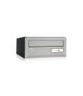 Buzón Artico Push H275-03625- Con cuerpo en acero electrocincado Negro y puerta en acero electrocincado Pintura Inox
