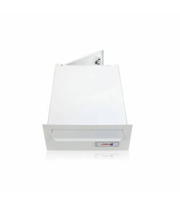 Buzón Joma, Hall DC, 77100- Con cuerpo y puerta de acero electrocincado color Blanco