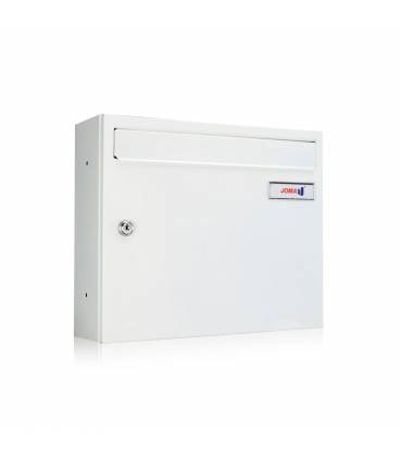 Buzón Kompact V360-81110- cuerpo y puerta en acero electrocincado, color todo Blanco, para exterior e interior