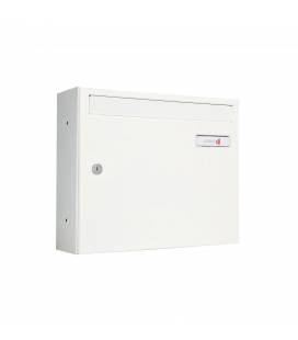 Buzón Joma, kompact Push V360- 83252, cuerpo y puerta de acero electrocincado color todo Blanco