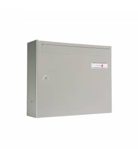 Buzón Joma, kompact Push V360- 83250, cuerpo y puerta de acero electrocincado color Pintura Inox (antihuellas). 
