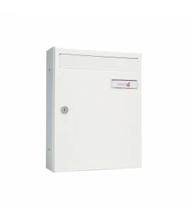 Buzón Joma, kompact Push V270- 83202, cuerpo y puerta de acero electrocincado color todo Blanco.