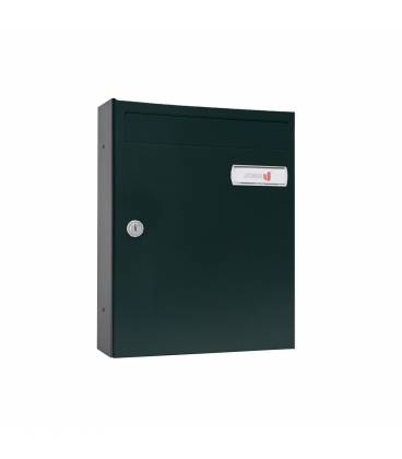 Buzón Joma, kompact Push V270-83203, cuerpo y puerta de acero electrocincado color todo Negro