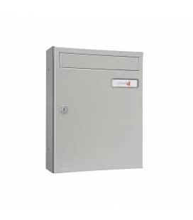 Buzón Joma, kompact Push V270- 83200, cuerpo y puerta de acero electrocincado color todo Pintura Inox (antihuellas)