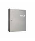 Buzón Joma, kompact Push V270- 83206, cuerpo de acero electrocincado Negro y puerta en acero electrocincado Inox Mate AISI 304