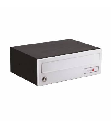 Buzón Joma, Horizon H3425 -82610- cuerpo en acero electrocincado Negro y puerta en acero electrocincado Blanco 