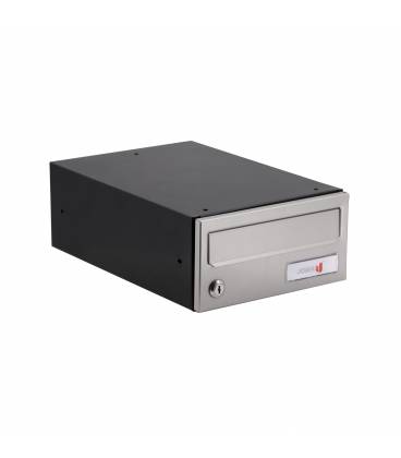 Buzón Joma, Horizon H2435 -82607- cuerpo en acero electrocincado Negro y puerta en acero electrocincado Pintura Inox
