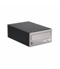 Buzón Joma, Horizon H2435 -82607- cuerpo en acero electrocincado Negro y puerta en acero electrocincado Pintura Inox