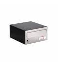 Buzón Joma Horizon h2425- 82603- cuerpo de acero electrocincado negro y puerta de acero electrocincado Inox AISI 304 mate