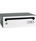 Buzón Hall 23- 03417- cuerpo de acero electrocincado negro y puerta en acero electrocincado blanco