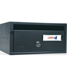 Buzón Joma, Lobby H2425- 82020u-cuerpo en acero electrocincado negro y puerta en acero electrocincado Negro.