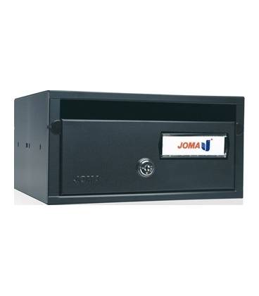 Buzón Joma, Lobby H2425- 82020u-cuerpo en acero electrocincado negro y puerta en acero electrocincado Negro.