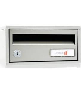 Buzón Joma, Indico h2425- 82337U-cuerpo y puerta en acero electrocincado Todo Pintura Inox- antihuellas