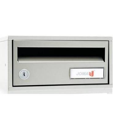 Buzón Joma, Indico h2425- 82337U-cuerpo y puerta en acero electrocincado Todo Pintura Inox- antihuellas