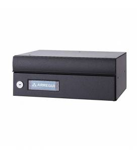 Buzones Milenio H-4400-04- Con cuerpo de Aluminio lacado negro y puerta de aluminio color Negro