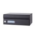 Buzones Milenio H-4400-04- Con cuerpo de Aluminio lacado negro y puerta de aluminio color Negro