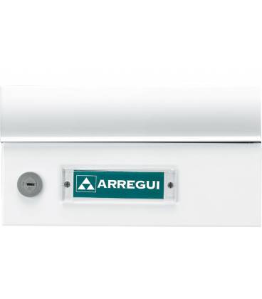 Buzones Milenio H-4500-01- Con cuerpo de Aluminio lacado negro y puerta de aluminio color Blanco