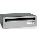 Buzón Hall 23- 03432- cuerpo de acero electrocincado negro y puerta en acero electrocincado Pintura Inox