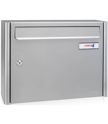 Buzón Joma, Column v404- 08094- cuerpo y puerta en acero electrocincado todo Pintura Inox, Antihuellas.