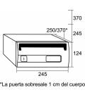  Medidas de Buzones Silver, tamaño pequeño 
