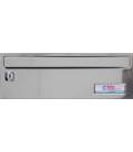Buzones BTV Barajas 16346, cuerpo negro pintado y puerta color Inox Brillo G1