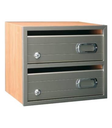 Marina 4 Roble / Aluminio Inox.