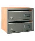 Marina 4 Roble / Aluminio Inox.