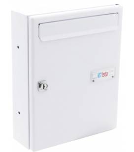 Buzones Btv, Venus 14414, cuerpo de acero blanco pintado y puerta de Acero Blanco, apto para el interior.