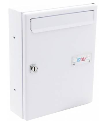 Buzones Btv, Venus 14414, cuerpo de acero blanco pintado y puerta de Acero Blanco, apto para el interior.