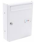 Buzones Btv, Venus 14414, cuerpo de acero blanco pintado y puerta de Acero Blanco, apto para el interior.