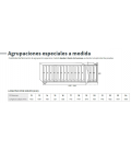 Agrupaciones especiales a medida de Buzones Prisma Frontal.