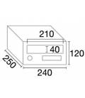 Dimensiones del buzón Maritime Plus H2425-82509