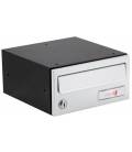 Buzón Joma, Ocean EVO H2425-82570, cuerpo negro de aluminio y puerta en Aluminio Anodizado, apto para el exterior e interior.